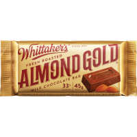Whittaker's Almond Gold Milk Chocolate Bar 45G