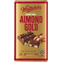 Whittaker's Almond Gold Milk Chocolate 250G