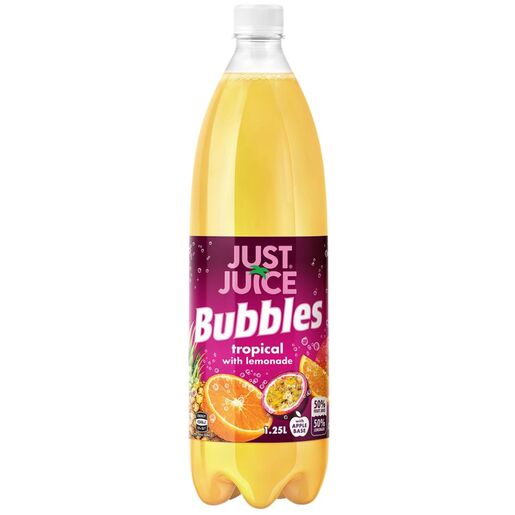 Just Juice Bubbles Tropical 50% 1.25 L