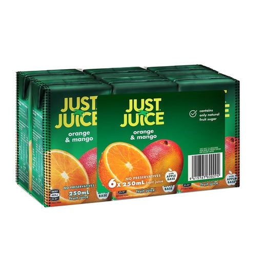 Just Juice Orange & Mango Tetra 250 ML 6-pack