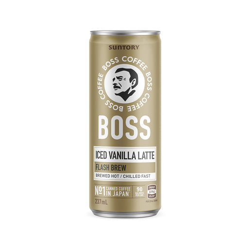 Boss Iced Vanilla Latte Can 237 ML