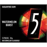 5 Gum Watermelon Sugar Free Chewing Gum 32G