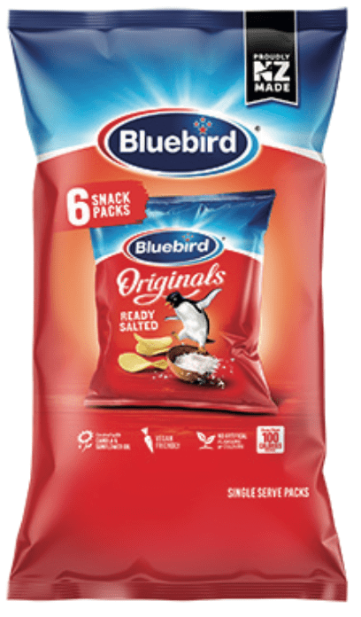 Bluebird Originals Ready Salted 6-pack 108G