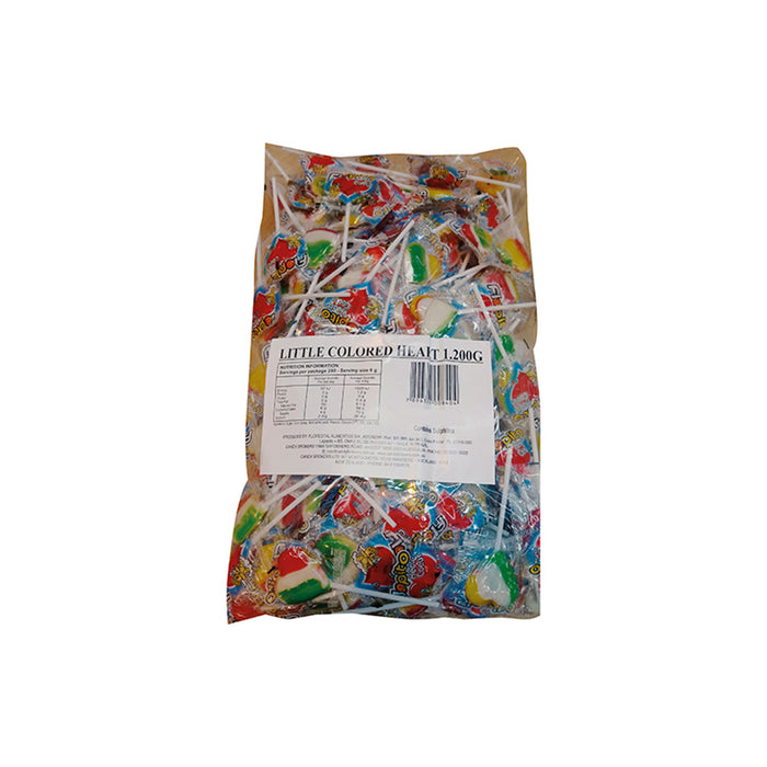 Florestal Little Colored Heart Lollipops 200pk 1.2kg