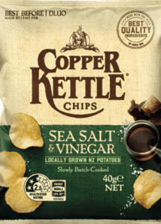 Copper Kettle sea salt & vinegar 40G