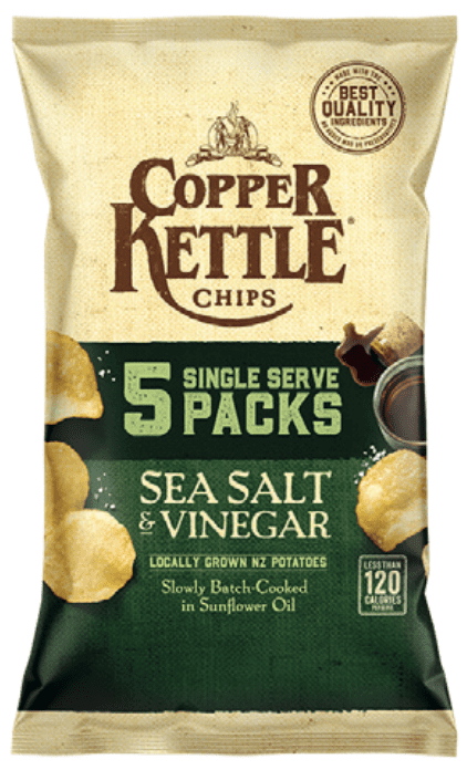 Copper Kettle Sea Salt & Vinegar 5-pack 110G