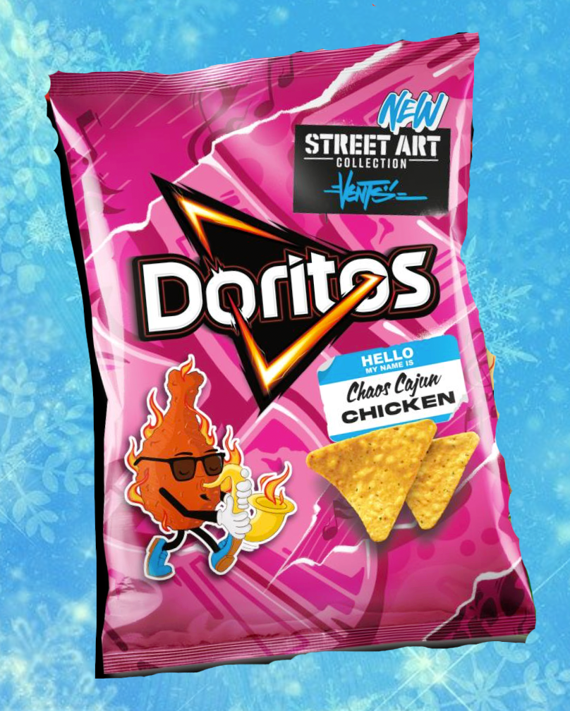 Doritos Street Art Corn Chips Chaos Cajun Chicken 150G