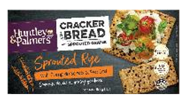 Huntly & Palmers Cracker Bread Sprouted Rye 180G