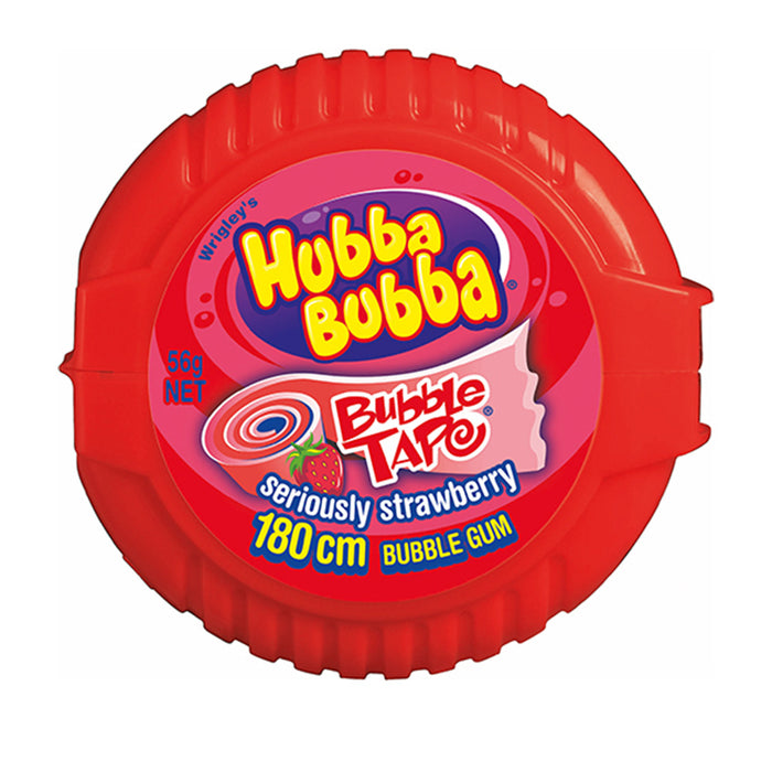 Hubba Bubba Seriously Strawberry Tape Bubble Gum