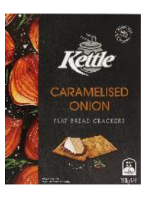 Kettle Flat Bread Crackers Caramelised Onion 150G