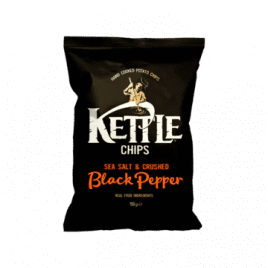 Kettle Sea salt and crushed black pepper crisps - Global Temptations Limited