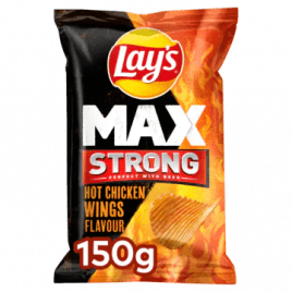 Lays Max strong hot chicken wings crisps - Global Temptations Limited
