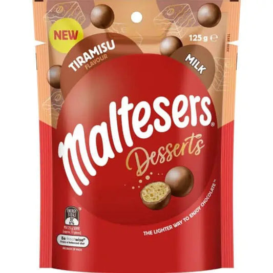 Maltesers Desserts Tiramisu Chocolate Snack & Share bag 125G