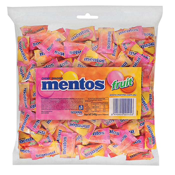 Mentos Chewy Fruit Bulk Bag 540g