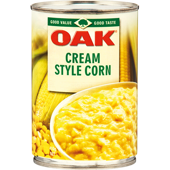 Oak Cream Style Corn 410g