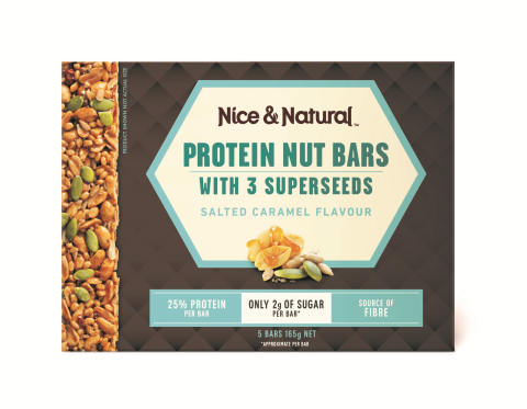 Protein Nut Bars Salted Caramel 5-pack 165g