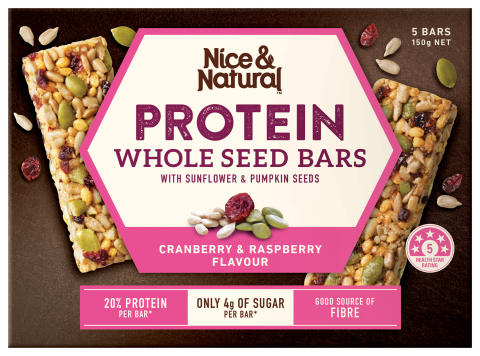 Protein WS Bars Cranberry Raspberry 5-pack 150g