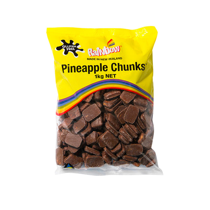 Rainbow Chocolate Pineapple Chunks 1kg