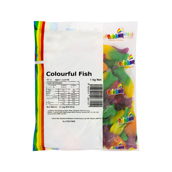 Rainbow Colourful Fish 1KG Bag 1KG