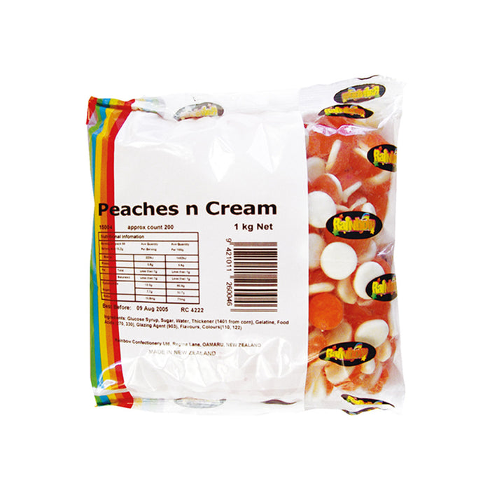 Rainbow Peaches n Cream Confectionery 1kg