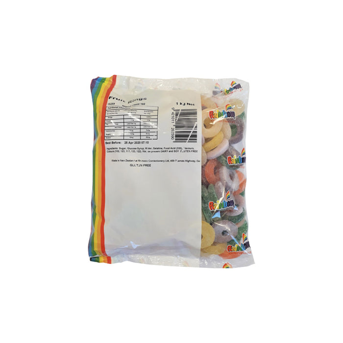 Rainbow Fruit Rings 1kg