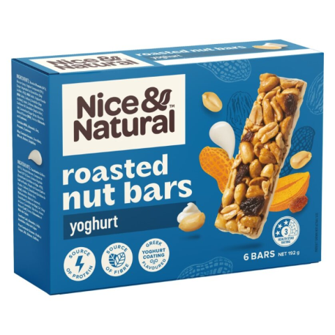 Roasted Nut Bars Yoghurt 6-pack 192g