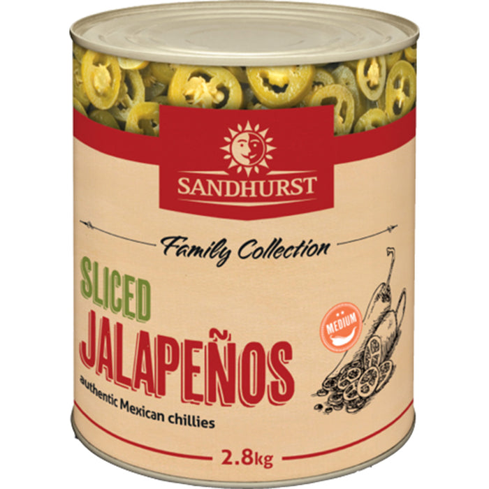 Sandhurst Nachos Sliced Jalepenos 2000g