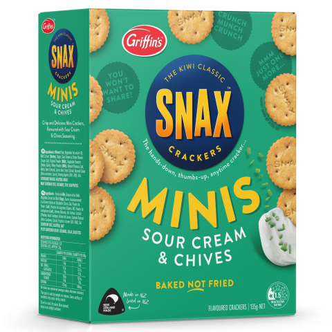 Snax Sour Cream & Chives 135G