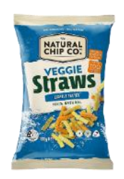 Veggie Straws Lightly Salted 100g