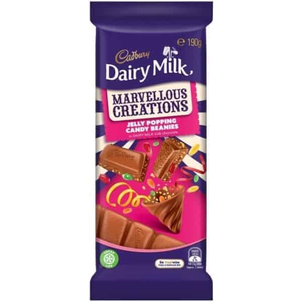 Cadbury marvelous creations jelly popping candy block 190G