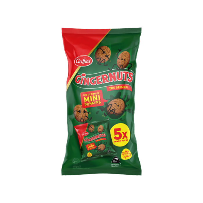 GINGERNUTS MINIS MULTI 5-PACK 125G