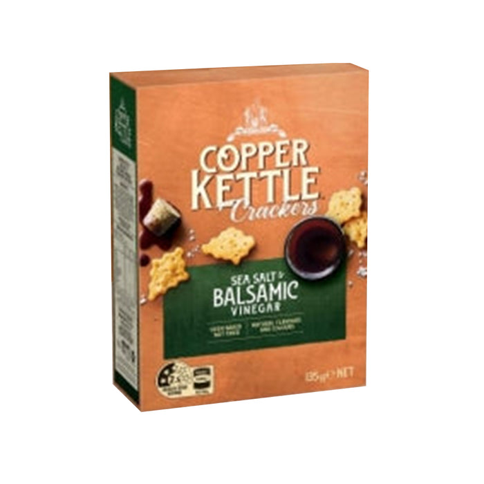 Copper Kettle Crackers Sea Salt & Balsamic Vinegar 135G