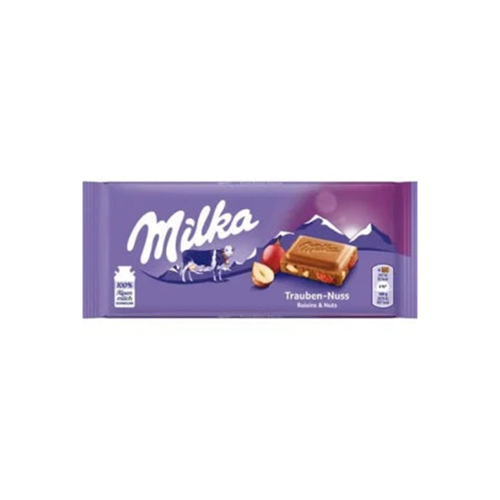 Milka Raisins & Nuts Chocolate Bar