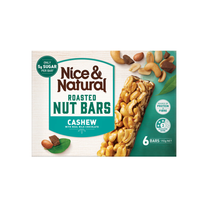 Roasted Nut Bars PeanutCashew 6-pack 192g