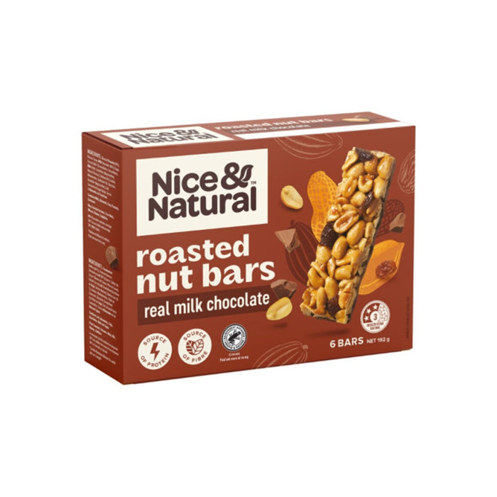 Roasted Nut Bars Chocolate 6-pack 192g