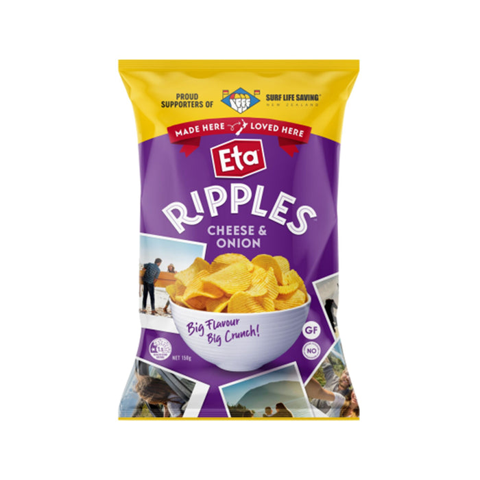 Ripples Cheese Onion 150g