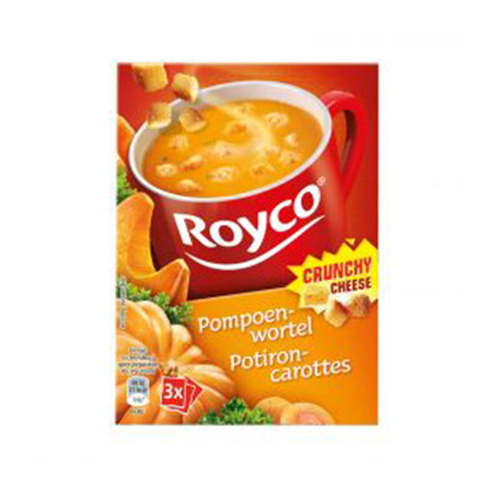 Royco Crunchy pumpkin-carrot soup with cheese