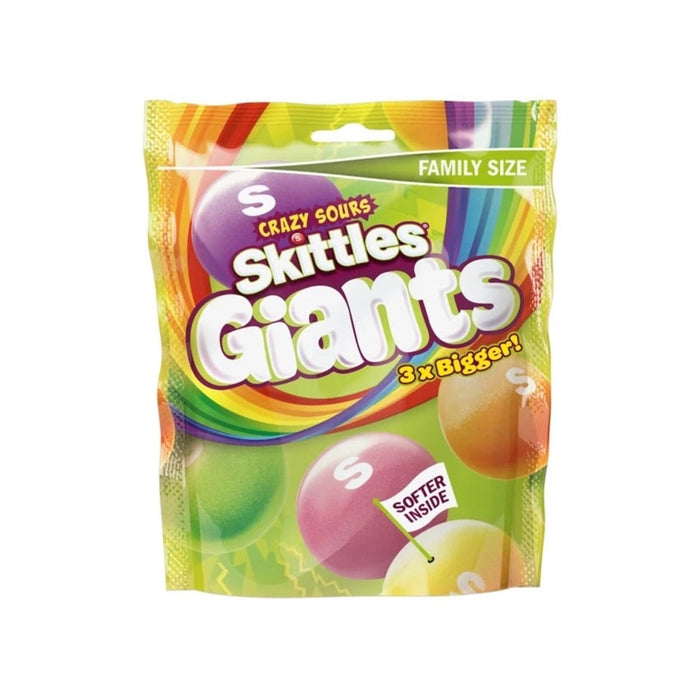 Skittles Giants Sours Lollies Party Share Bag 160G