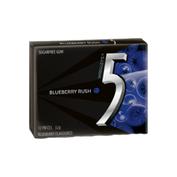 5 Gum Blueberry Sugar Free Chewing Gum 32G