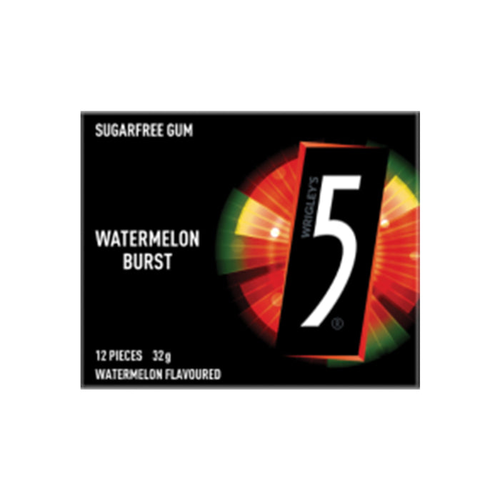 5 Gum Watermelon Sugar Free Chewing Gum 32G