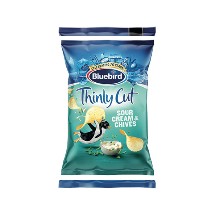 Bluebird Thinly Cut Sour Cream & Chives 140G