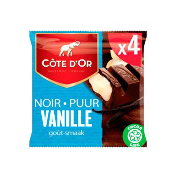 Cote d'Or Chocolate tablets stuffed with vanilla