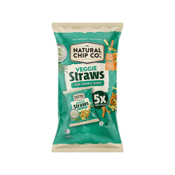 Veggie Straws Multi Sour cream Chives 5-pack 65g