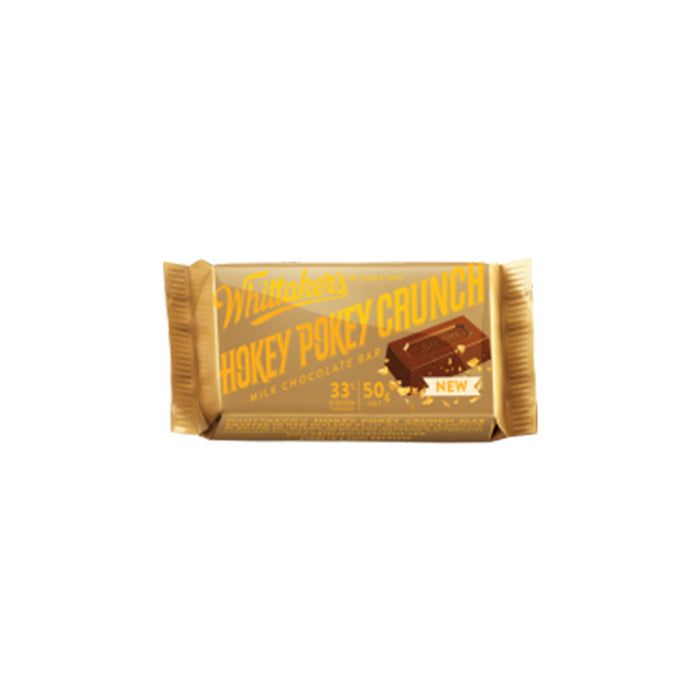 Whittaker's Hokey Pokey Crunch Milk Chocolate Bar 50G