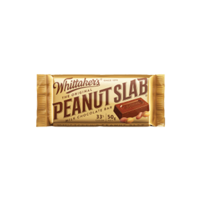 Whittaker's Peanut Slab Milk Chocolate Bar 50G