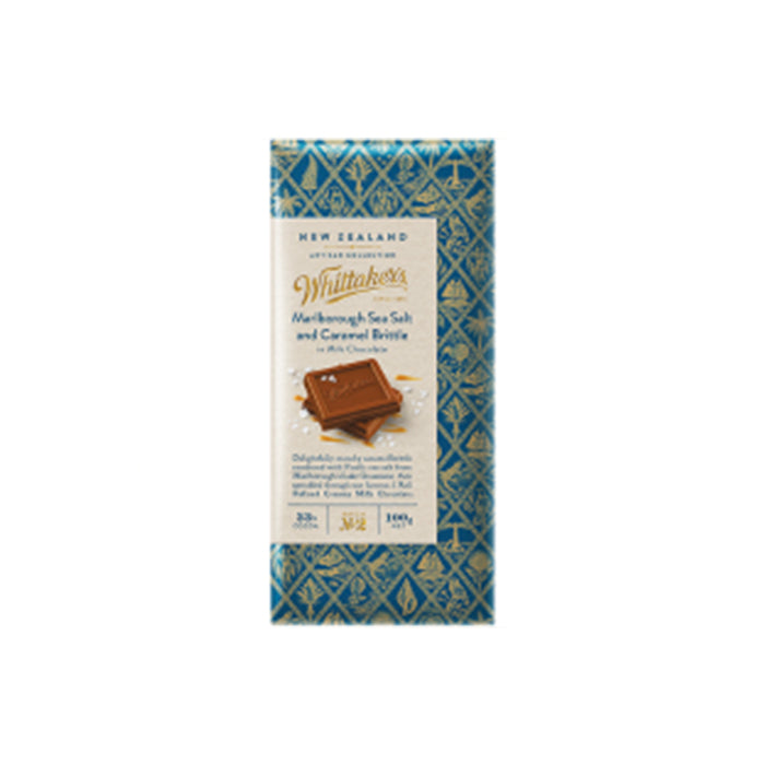 Whittaker's Marlborough Sea Salt & Caramel Brittle Chocolate Block 100G