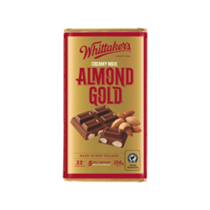 Whittaker's Almond Gold Milk Chocolate 250G