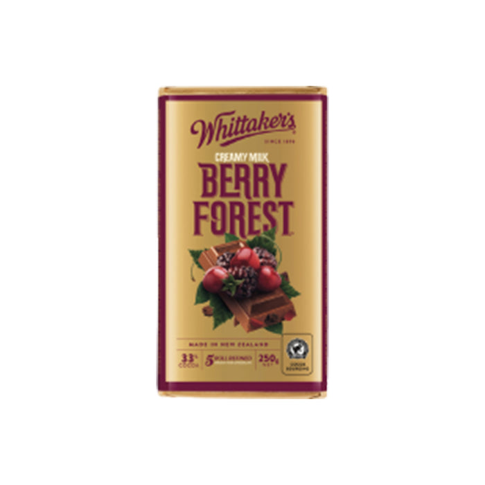 Whittaker's Berry Forest Creamy Milk Chocolate Block 250G