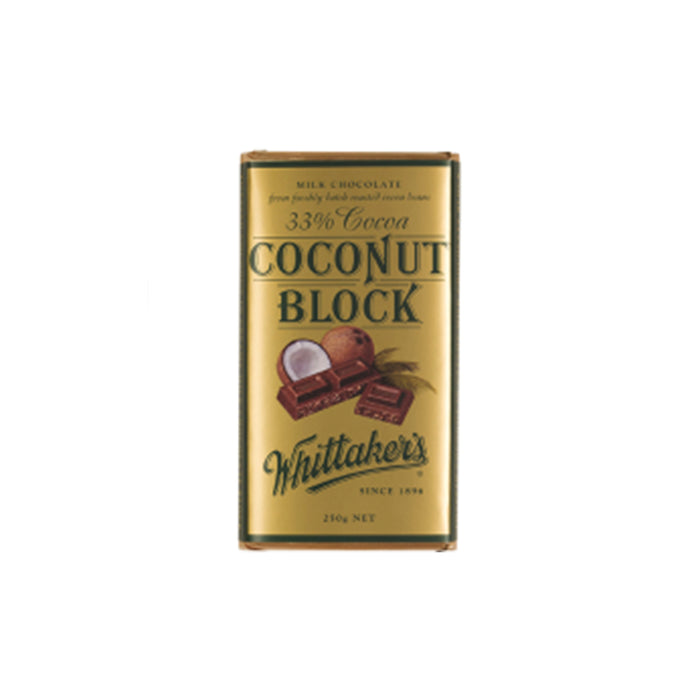 Whittaker's Coconut Block Milk Chocolate 250G